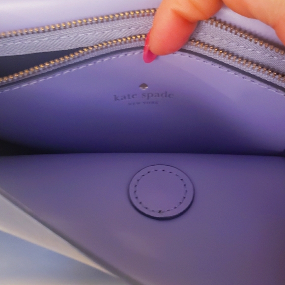 Kate spade navy blue exterior and baby blue interior backpack - Picture 2 of 4